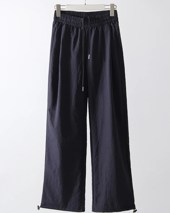 Stay Fresh & Stylish – High-Waist White Wide-Leg Sweatpants