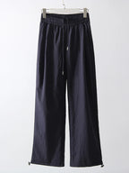 Stay Fresh & Stylish – High-Waist White Wide-Leg Sweatpants-HighTouch