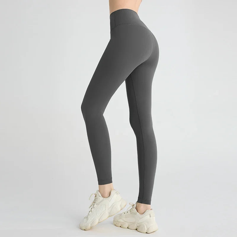 Leggings da donna per yoga a vita alta, sollevamento dei fianchi, pantaloni sportivi per corsa e ciclismo