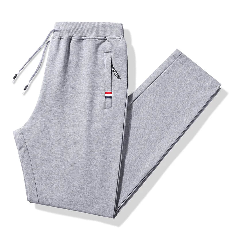 Plus Size Men’s Loose Fit Cotton Jogger Track Pants-HighTouch