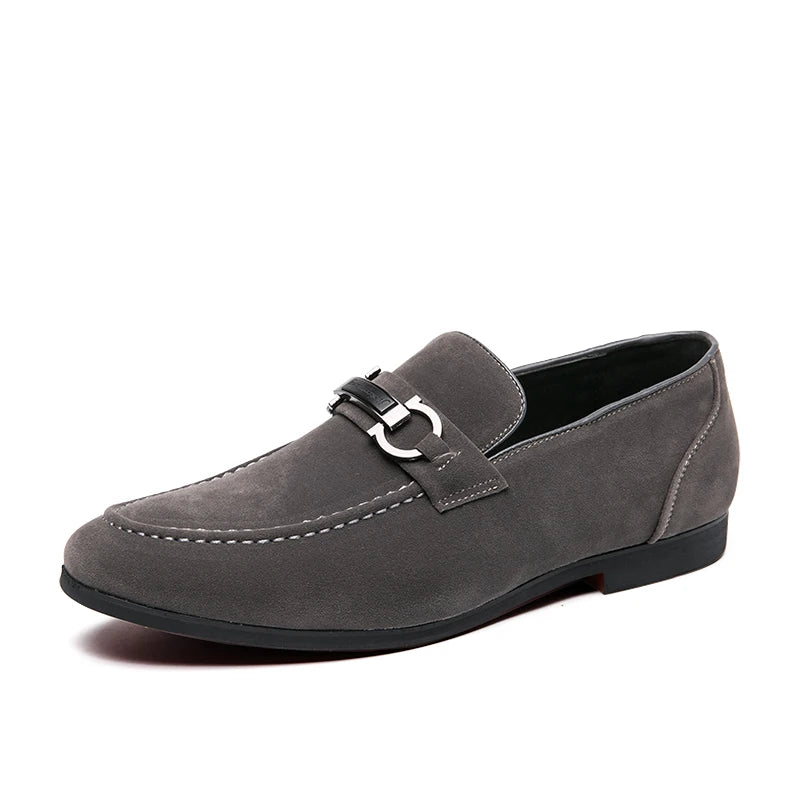 Classic Green Suede Moccasins / Loafers – Men’s Slip-On Casual-HighTouch