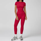 Women High Waist Yoga Set 2 Piece Fitness Gym Wear-HighTouch