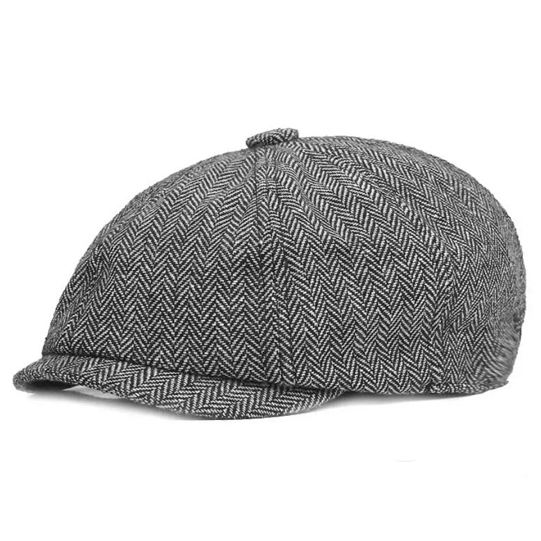 Vintage Tweed Peaky Blinders Flat Cap – Heritage Style Unisex