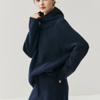 NavyBlue PulloverHat / M