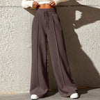 High‑Waisted Drawstring Wide‑Leg Sweatpants – Casual, Comfy & Chic-HighTouch