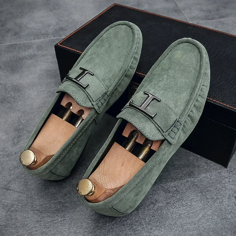 Fashion Suede Men’s Casual Loafers-HighTouch