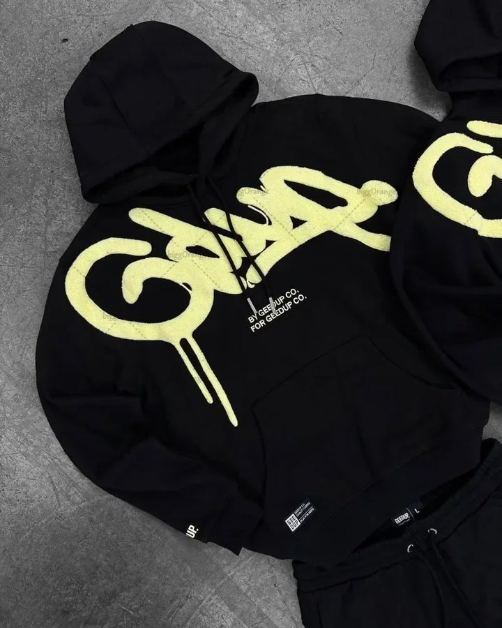 Y2K Harajuku Oversized Letter Hoodie (Thin)-HighTouch