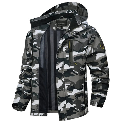 Men's Lightweight Mesh-Lined Waterproof Windbreaker Jacket