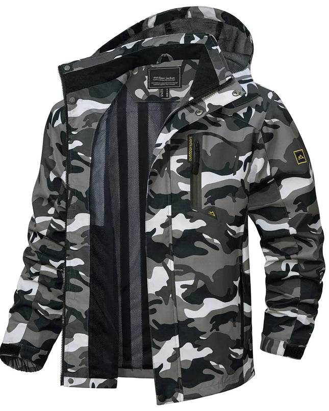 Men's Lightweight Mesh-Lined Waterproof Windbreaker Jacket