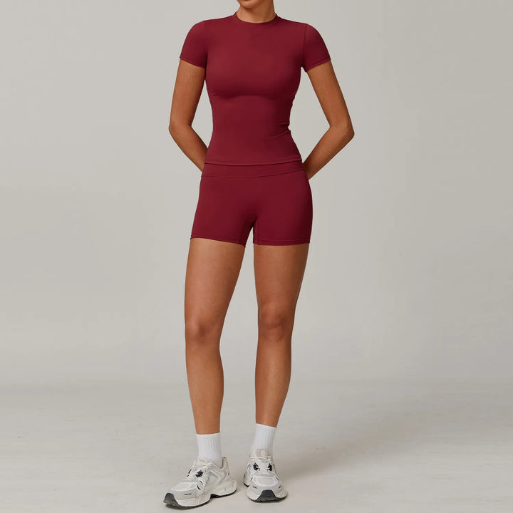 Women High Waist Yoga Set 2 Piece Fitness Gym Wear-HighTouch
