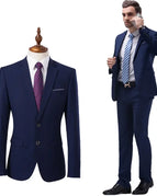 Dark blue 2 buttons