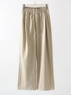 Stay Fresh & Stylish – High-Waist White Wide-Leg Sweatpants-HighTouch