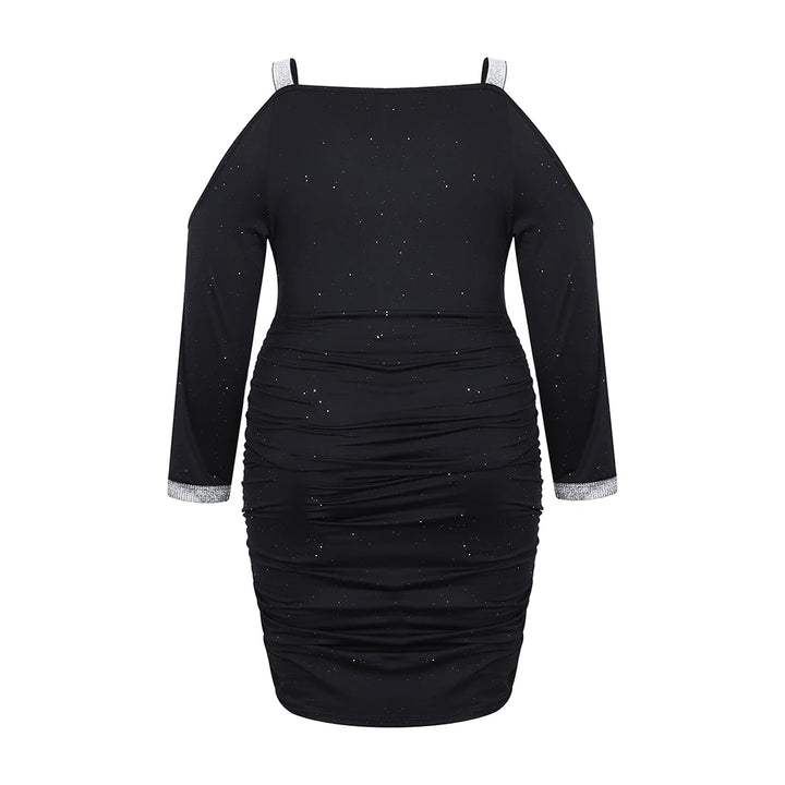 Plus‑Size Black Elegant Bodycon Dress – Formal & Party Ready-HighTouch
