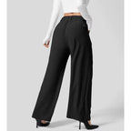Women’s High-Waist Wide-Leg Tailored Trousers-HighTouch