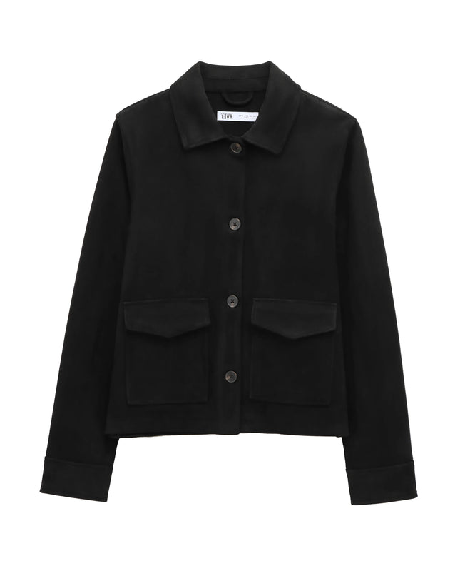 Women's Winter Zipper Jacket - Elegant Short Street Coat with Pocket