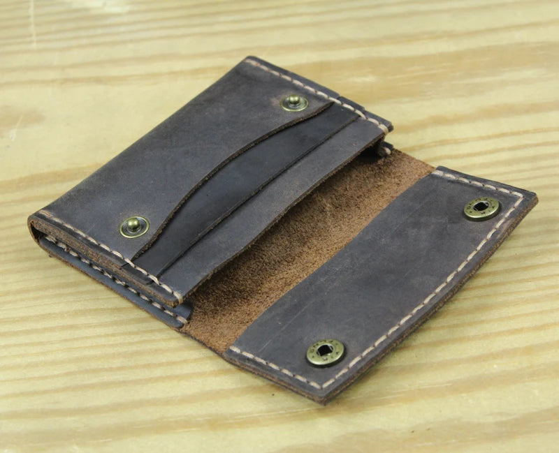 Crazy Horse Leather Card Holder