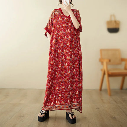 Bohemian Ethnic Summer Dress – Vintage Loose Streetwear