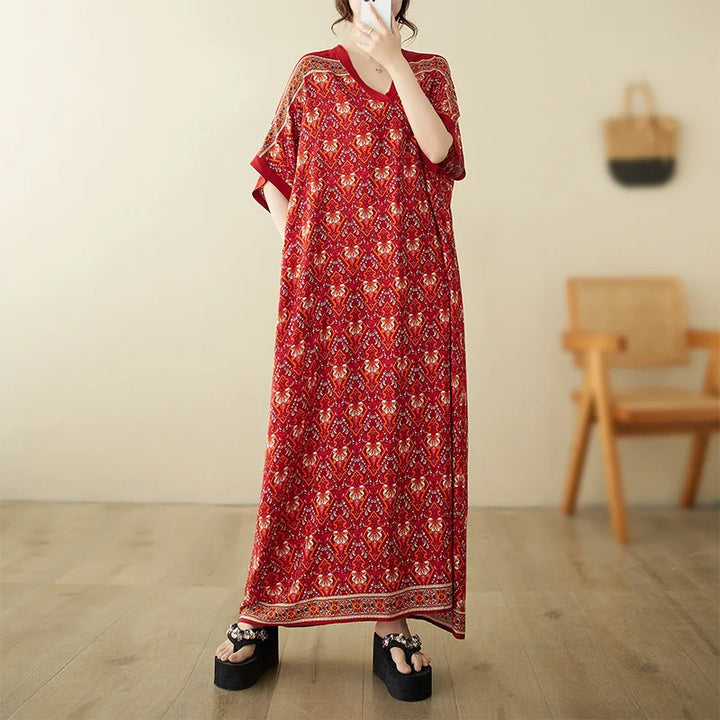 Bohemian Ethnic Summer Dress – Vintage Loose Streetwear-HighTouch