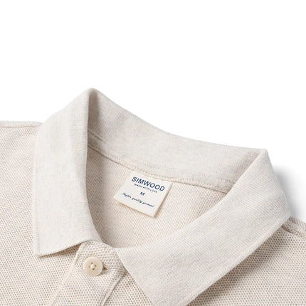 SIMWOOD|Sorona Polo Shirt – 265gsm Breathable T-shirt