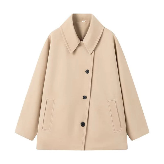 Oversized Faux Wool Winter Coat