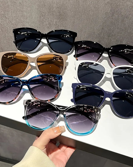 Women's Cat Eye Sunglasses Retro Butterfly Sunglasses Women's Fashion Mountaineering Sunglasses