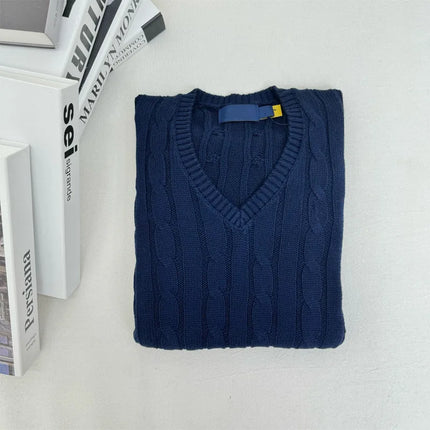Loose Oversized Unisex V-Neck Sweater