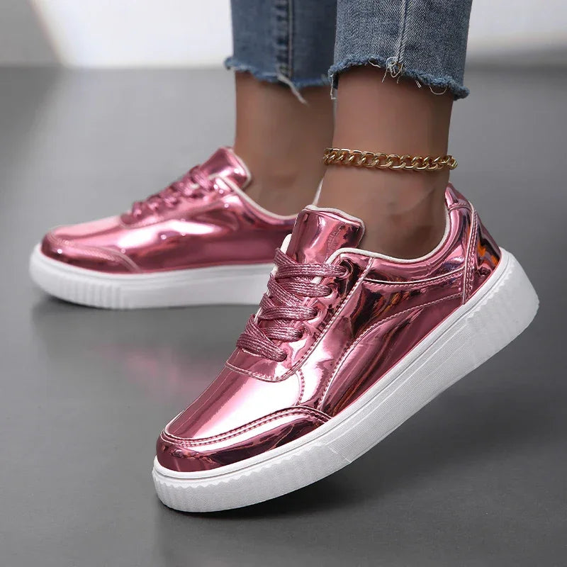 Women's Metallic Lightweight Sneakers