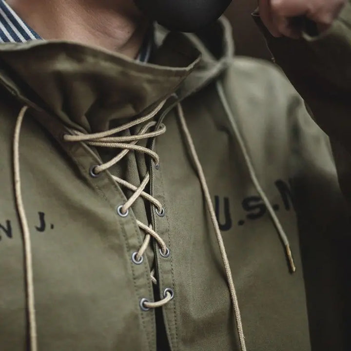 Cargo Drawstring Pullover Hoodie Men’s Jacket-HighTouch