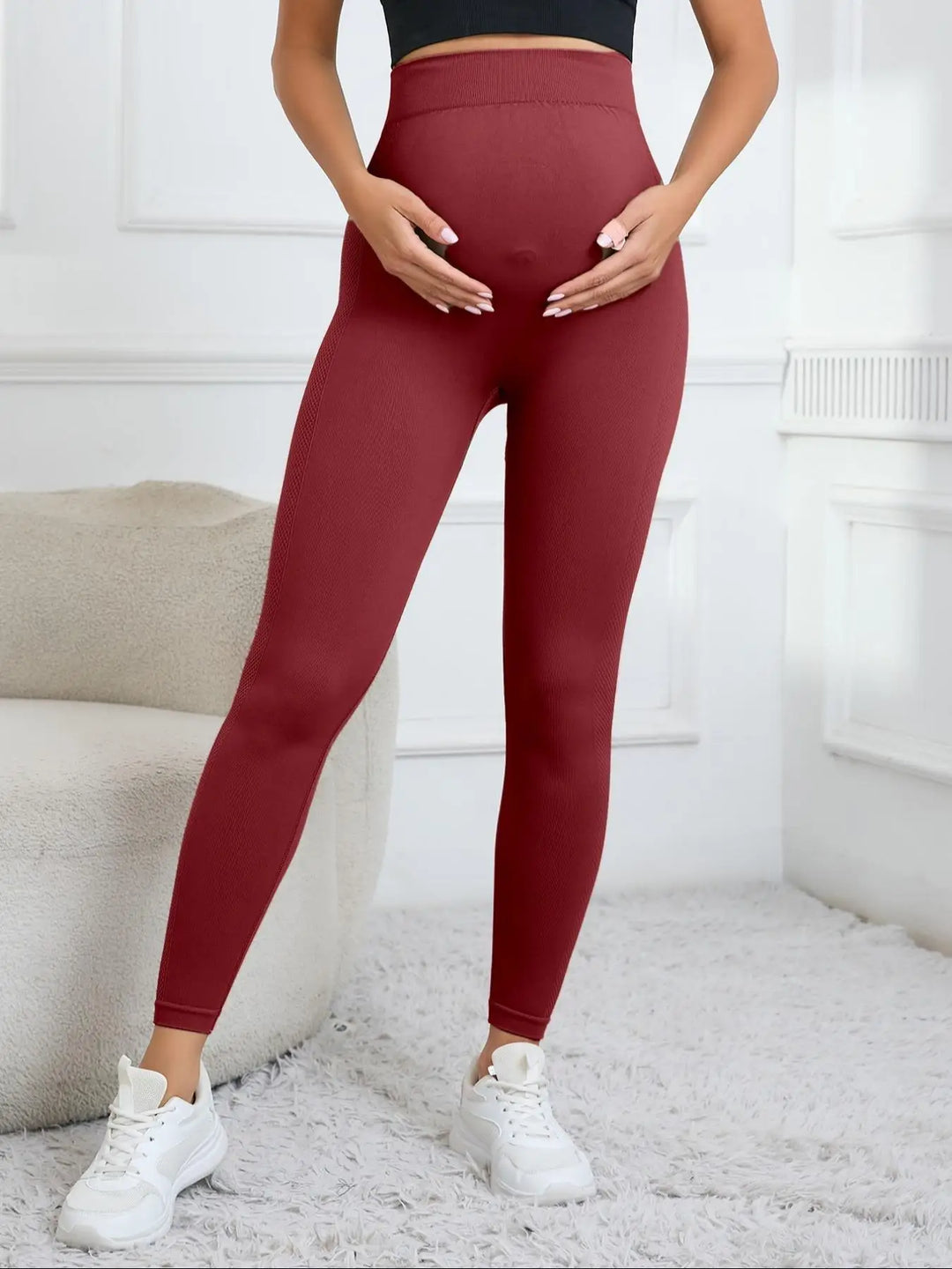 Butterluxe Maternity Leggings Over Belly Soft Yoga All Season