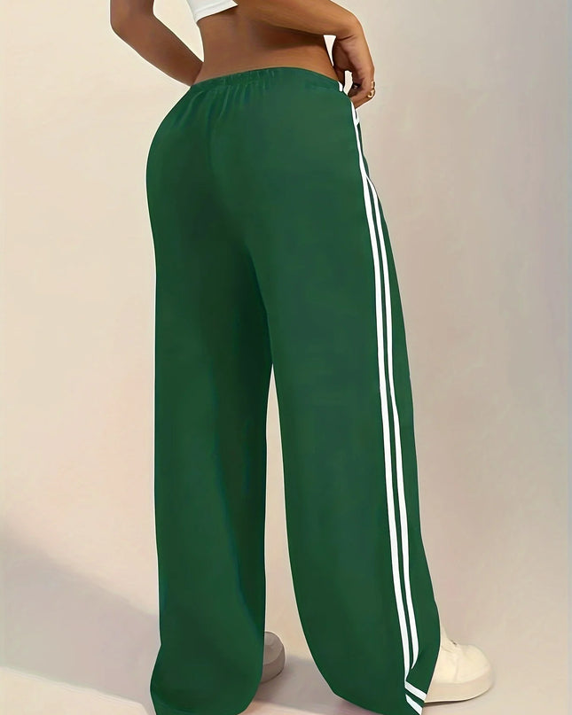 Women’s Casual Long Solid-Color Trousers