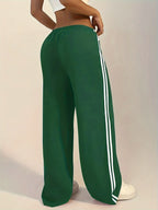 Women’s Casual Long Solid-Color Trousers-HighTouch