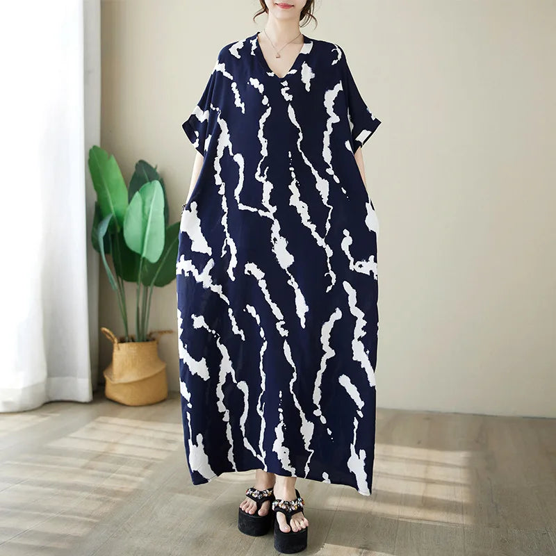 Bohemian Ethnic Summer Dress – Vintage Loose Streetwear-HighTouch