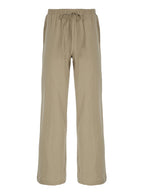 Sweetown Boho Straight‑Leg Pants – High‑Waist Loose Linen‑Blend Trousers with Pockets-HighTouch