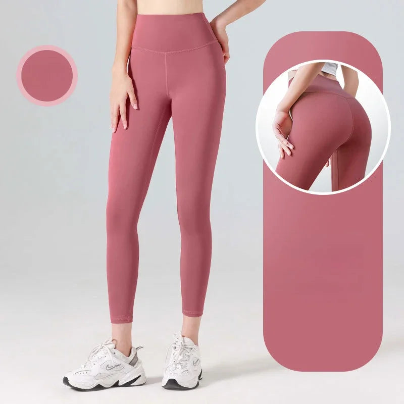 Women’s High-Waisted Fast-Dry Squat-Proof Yoga Leggings – Support & Comfort-HighTouch