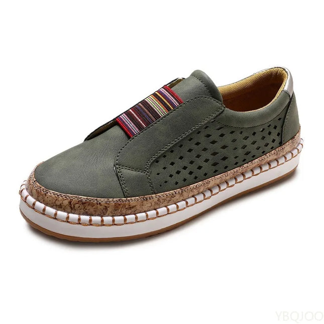 Hollow Flat Slip-On Casual Flats Shoe Women