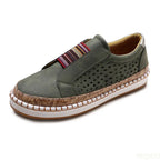 Hollow Flat Slip-On Casual Flats Shoe Women-HighTouch