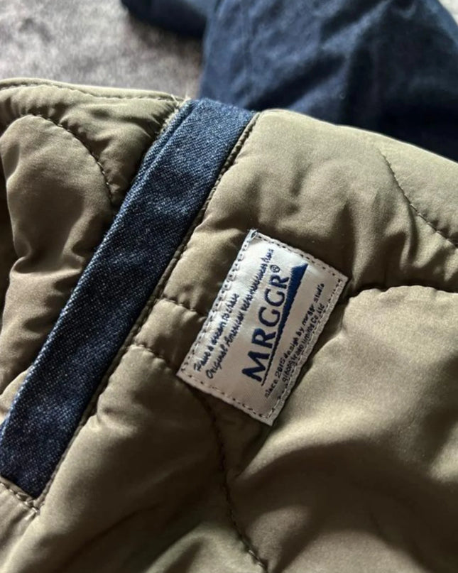 Retro Thick Cotton Stand-Collar Jacket Men