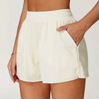 High-Waist Compression Yoga Shorts-HighTouch