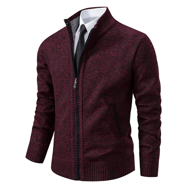 Men’s Fleece-Lined Zip Cardigan