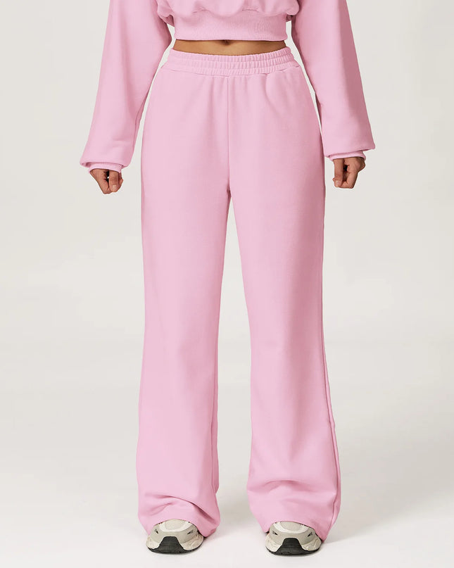 High-Waisted Wide-Leg Yoga & Gym Flared Trousers for Women