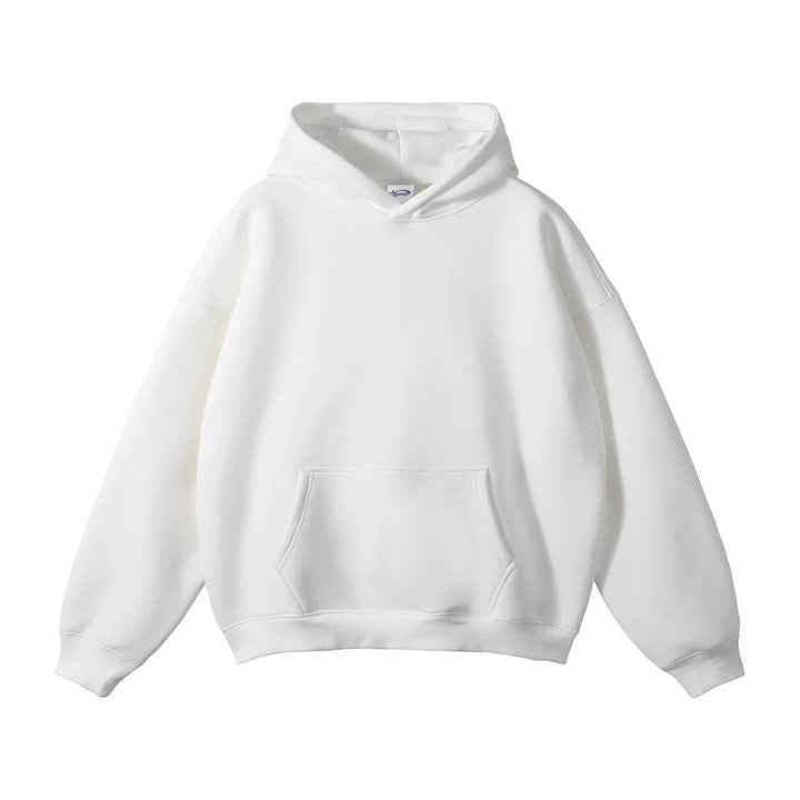 Unisex Fleece Hoodie Crew Neck Casual Pullover Sweatshirt-HighTouch