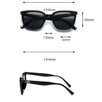 Women’s High-End Square Sunglasses – Light-Colored Summer Sunshade