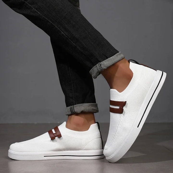 Men’s Breathable Mesh Slip-On Sneakers for Walking