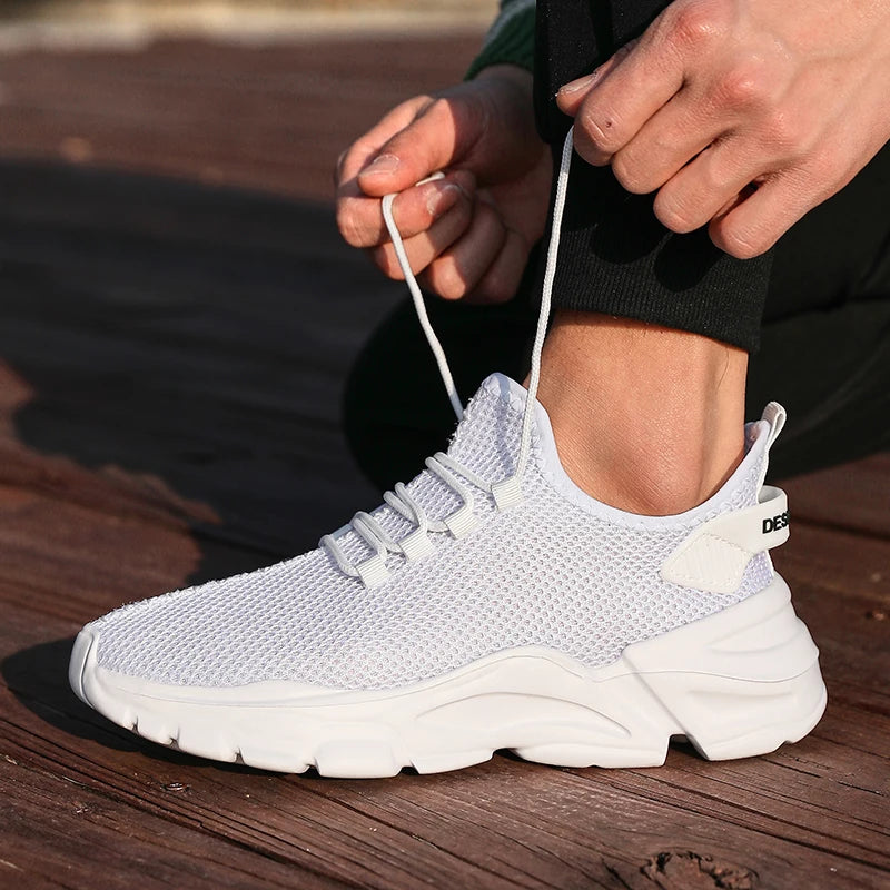 Men’s Lightweight Breathable Running Shoes-HighTouch