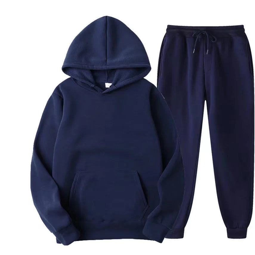 Womens Autumn/Winter Hoodie & Sweatpants Set – Casual Pullover Tracksuit-HighTouch