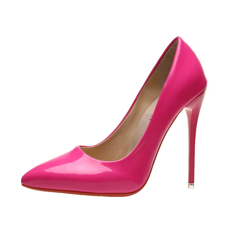 Women's 12 cm Patent Stiletto High Heels-HighTouch
