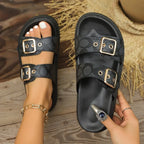 Luxury Designer Platform Beach Slippers – Comfortable Women's Summer Slides-HighTouch