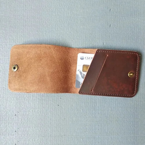 Personalized Leather Credit Card Holder