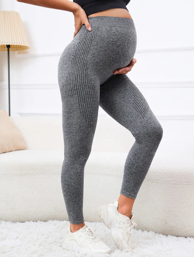 High Waist Maternity Leggings Belly Support Skinny All Season
