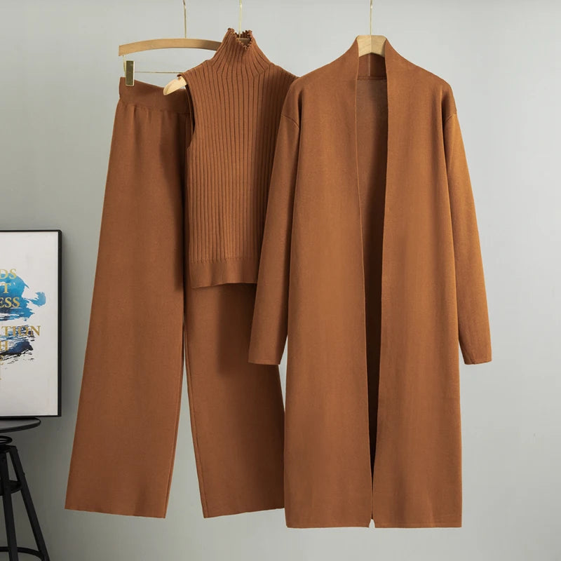 Women’s Knitted 3‑Piece Set-HighTouch